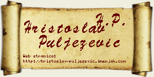 Hristoslav Puljezević vizit kartica
